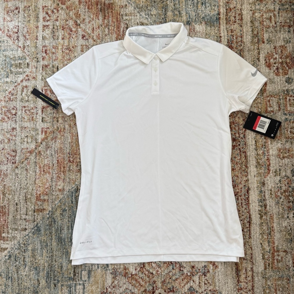 Nike Women's Short Sleeve White Polo